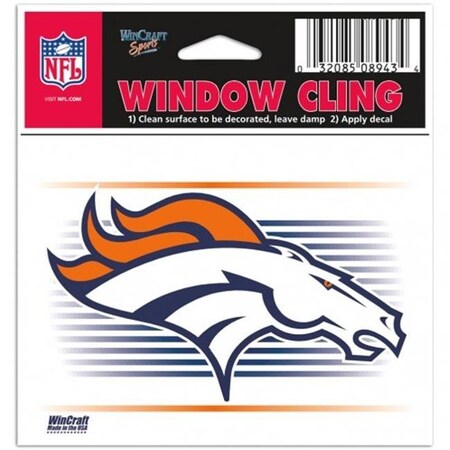 Wincraft Wincraft 3208508951 NFL Denver Broncos Decal Static Cling Style; 3 x 3 in. 3208508951
